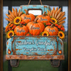 Custom Pumpkin Wood Sign - Personalized Birthday Gifts For Grandma, Grandpa - Fall Is Better Together