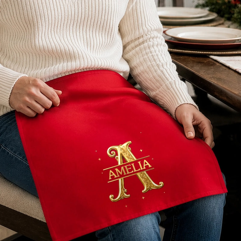 Custom Cotton Napkin - Personalized Christmas Birthday Gifts For Mom, Dad, Brother, Sister - Sweet Moments Round Our Table