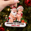 Custom Funny Wooden Ornament - Personalized Anniversary Christmas Wedding Gifts For Husband And Wife, Him And Her - Cozy Xmas With You