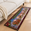 Custom Reindeer Runner Rug - Personalized Christmas Birthday Gifts For Grandma, Grandpa - Santa’s Reindeer Crew Arrive