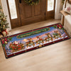 Custom Reindeer Runner Rug - Personalized Christmas Birthday Gifts For Grandma, Grandpa - Santa’s Reindeer Crew Arrive
