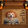 Custom Photo Home Decor Decorative Mat - Personalized Halloween Decor Birthday Gifts For Dog Cat Lovers, Dog Dad And Mom, Cat Owners - Trick Or Treat, Furrreal