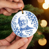 Custom Photo Ceramic Ornament - Personalized Christmas Memorial Sympathy Gifts For Loss Of Mom, Dad - Your Memory Lives On Forever
