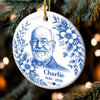 Custom Photo Ceramic Ornament - Personalized Christmas Memorial Sympathy Gifts For Loss Of Mom, Dad - Your Memory Lives On Forever