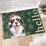 Custom Photo Home Decor Decorative Mat - Personalized  Christmas Birthday Gifts For Dog Cat Lovers, Dog Dad And Mom, Cat Owners - Merry Paws