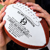 Custom Leather Football - Personalized Birthday Gifts For Son, Grandson, America Football Lovers, Sports Fans, Sports Lovers - Proud Of Every Game Day