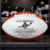 Custom Leather Football - Personalized Birthday Gifts For Son, Grandson, America Football Lovers, Sports Fans, Sports Lovers - Made For Game Day