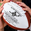 Custom Leather Football - Personalized Birthday Gifts For Son, Grandson, America Football Lovers, Sports Fans, Sports Lovers - Made For Game Day