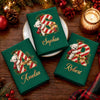 Custom Cotton Napkin - Personalized Christmas Birthday Gifts For Mom, Dad, Brother, Sister - Sending Beary Merry Wishes