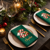 Custom Cotton Napkin - Personalized Christmas Birthday Gifts For Mom, Dad, Brother, Sister - Sending Beary Merry Wishes
