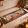 Custom Stocking Runner Rug - Personalized Christmas Birthday Gifts For Mom, Dad, Brother, Sister - Our Home Is Filled Joy