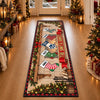 Custom Stocking Runner Rug - Personalized Christmas Birthday Gifts For Mom, Dad, Brother, Sister - Our Home Is Filled Joy