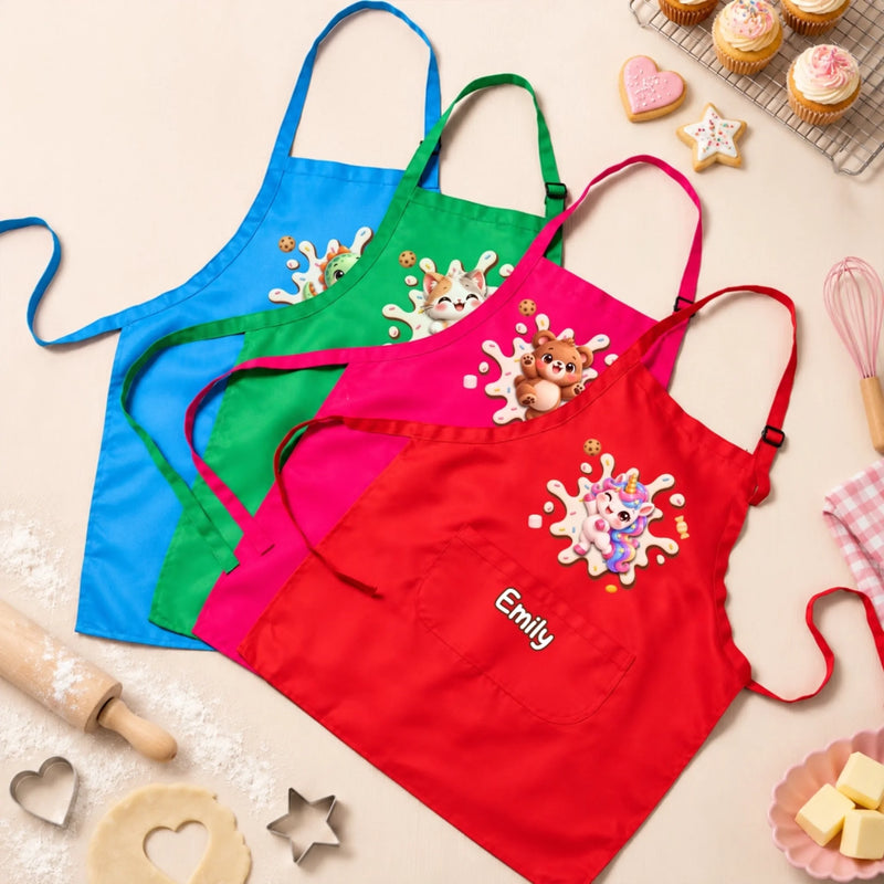 Custom Apron Chef Hat Set - Personalized Birthday Gifts For Kids - Sweet Little Treat