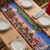 Custom Table Runner - Personalized  Christmas Birthday Gifts For Grandma, Grandpa - Cozy Season, Happiest Crew