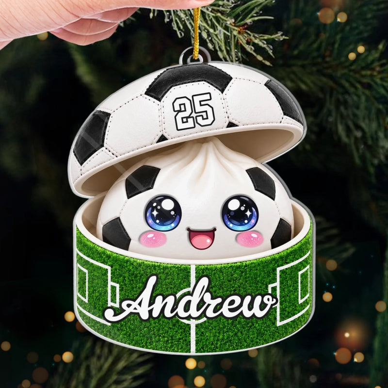 Custom Sport Acrylic Ornament - Personalized Christmas Birthday Gifts For Kids, Sports Fans, Sports Lovers - Little Dumpling Big Game