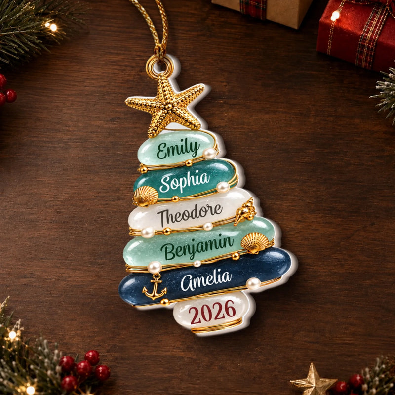 Custom Premium 3D Ornament - Personalized Christmas Birthday Gifts For Mom, Dad, Brother, Sister - Anchored In Holiday Love