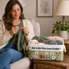 Custom Yarn Storage Basket - Personalized Birthday Gifts For Crochet Knitting Lovers, Crocheters, Knitters, Wife, Daughter, Besties, Sisters, Granddaughter, Grandma, Mom, Yourself - Handmade Is My Love Language