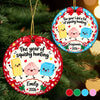 Custom Squishy Ceramic Ornament - Personalized Christmas Birthday Gifts For Kids - Cute Little Holiday Crew