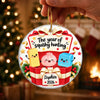 Custom Squishy Ceramic Ornament - Personalized Christmas Birthday Gifts For Kids - Christmas Cheer In Every Smile