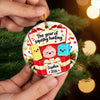 Custom Squishy Ceramic Ornament - Personalized Christmas Birthday Gifts For Kids - Christmas Cheer In Every Smile
