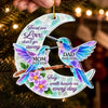 Custom Sea Glass Acrylic Ornament - Personalized Christmas Memorial Sympathy Gifts For Loss Of Mom, Dad - Forever Part Of My Story