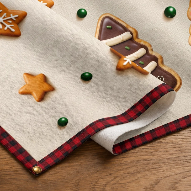 Custom Table Runner - Personalized Christmas Birthday Gifts For Mom, Dad, Brother, Sister - Together Makes The Season Merry