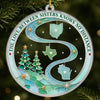 Custom Long Distance Acrylic Ornament - Personalized Christmas Birthday Gifts For Women, Besties, Sisters, BFF - Same Love, Different Zip Codes