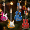 Custom Acrylic Ornament - Personalized Birthday Gifts For Guitar Lovers - Six Strings One Happy Soul