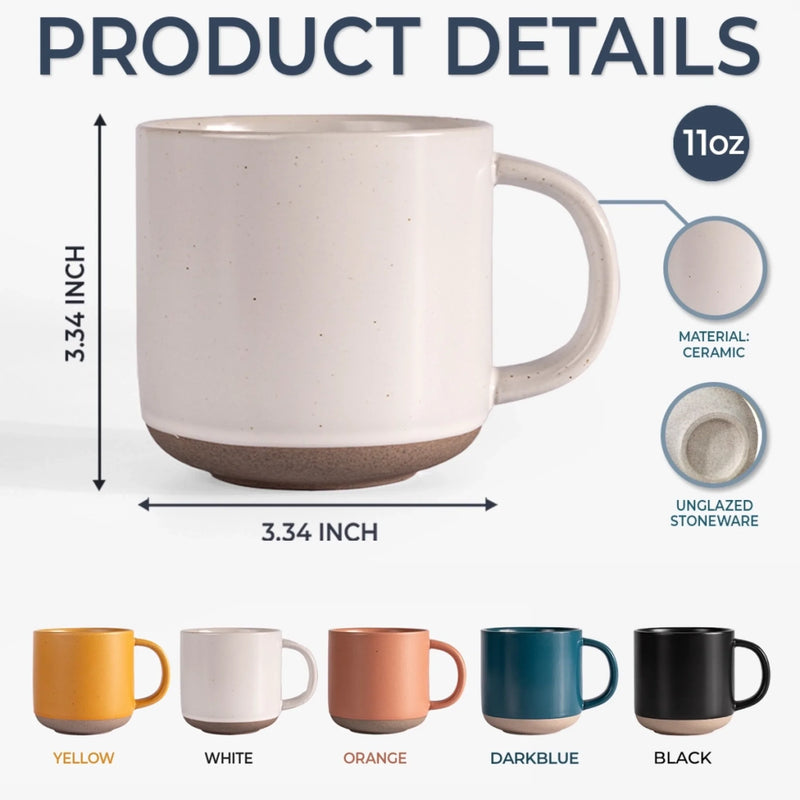 Custom Pottery Mug - Personalized Christmas Birthday Gifts For Mom, Dad, Brother, Sister - Forever Linked Together