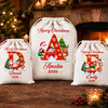 Custom Drawstring Gift Bag - Personalized Christmas Birthday Gifts For Mom, Dad, Brother, Sister - Filled With Love And Magic