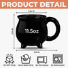 Custom Photo Witchy Cauldron Coffee Mug - Personalized Halloween Gifts For Witch, Wife, Daughter, Besties, Sisters, Granddaughter, Grandma, Mom, Yourself - Creep It Real, Witches