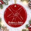 Custom Ceramic Ornament - Personalized Christmas Birthday Gifts For Mom, Dad, Brother, Sister - From Childhood Memories To Forever