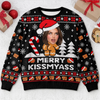 Custom Photo Funny Ugly Sweatshirt - Personalized Christmas Birthday Gifts For Wife, Daughter, Besties, Sisters, Granddaughter, Grandma, Mom, Yourself - Merry Kissmyass Era