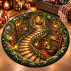 Custom Quilted Round Mat - Personalized Christmas Bookish Gifts For Book Lovers, Bookworms, Readers - Welcome To My Cozy Corner