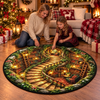 Custom Quilted Round Mat - Personalized Christmas Bookish Gifts For Book Lovers, Bookworms, Readers - Welcome To My Cozy Corner