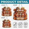 Custom Squirrels, Nuts Wood Sign - Personalized Birthday Gifts For Grandma, Grandpa - Our Little Acorn Crew