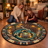 Custom Quilted Round Mat - Personalized Bookish Gifts For Book Lovers, Bookworms, Readers - Welcome To The Dragon Lair