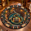 Custom Quilted Round Mat - Personalized Bookish Gifts For Book Lovers, Bookworms, Readers - Welcome To The Dragon Lair