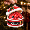Custom Dumpling Squishy Acrylic Ornament - Personalized Christmas Birthday Gifts For Kids - Little Dumpling Holiday Cheer