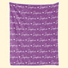 Custom Blanket - Personalized Birthday Gifts For Mom, Dad, Brother, Sister - Wrapped In Lots Of Love