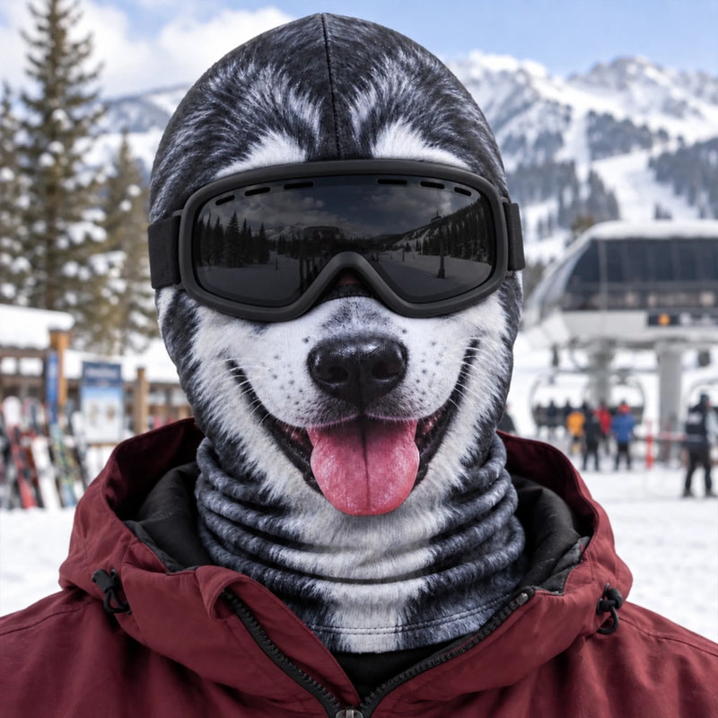 Custom Funny Ski Mask - Personalized Birthday Gifts For Ski Lovers - Ski Happens