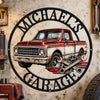 Custom Photo Garage Mechanic Shaped Metal Sign - Personalized Birthday Gifts For Husband, Son, Grandson, Brother, Grandpa, Dad, Yourself - Garage Mode On