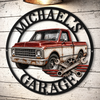 Custom Photo Garage Mechanic Shaped Metal Sign - Personalized Birthday Gifts For Husband, Son, Grandson, Brother, Grandpa, Dad, Yourself - Garage Mode On