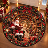 Custom Quilted Round Mat - Personalized Christmas Birthday Gifts For Mom, Dad, Brother, Sister - Holiday Magic Awaits