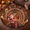 Custom Quilted Round Mat - Personalized Christmas Birthday Gifts For Mom, Dad, Brother, Sister - Tis The Season To Read
