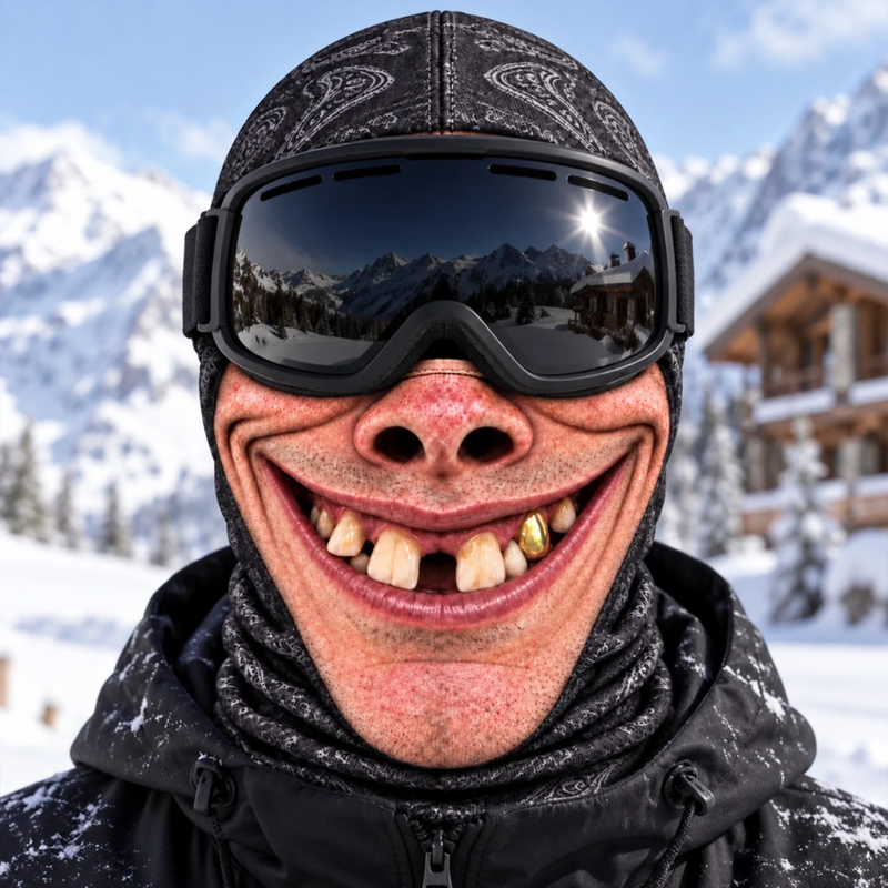 Custom Funny Ski Mask - Personalized Birthday Gifts For Ski Lovers - Powder To The People