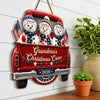 Custom Wood Sign - Personalized America 250th Anniversary Christmas Gifts For Grandma, Grandpa - Jolly Holiday Crew