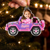 Custom Photo Acrylic Ornament - Personalized Christmas Birthday Gifts For Kids - Christmas Is On Wheels