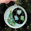 Custom Long Distance Acrylic Ornament - Personalized Christmas Birthday Gifts For Mom, Daughter - Family Ties Across The Miles