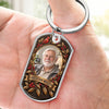 Custom Photo Keychain - Personalized Memorial Sympathy Gifts For Loss Of Mom, Dad - Love Lives On In Memories